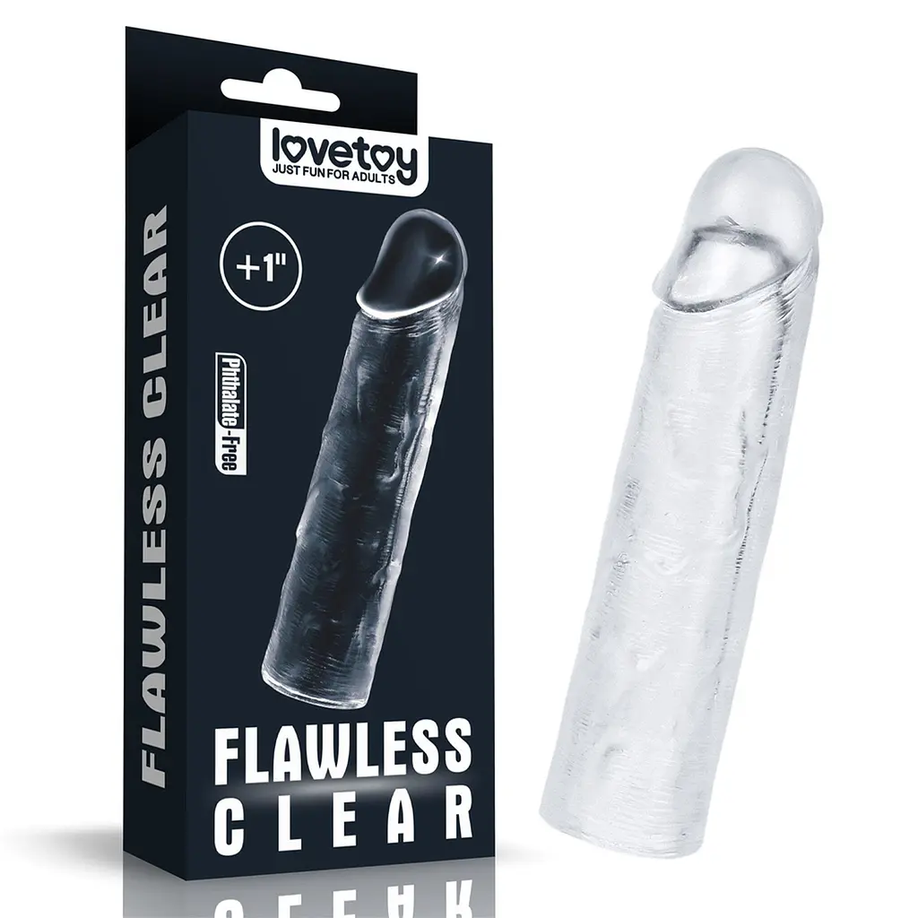 Насадка на пеніс Lovetoy Add 1 Flawless 15.5 см прозорий - фото 3