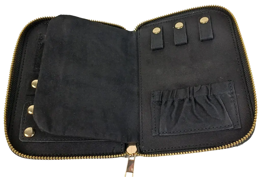 Органайзер для прикрас футляр Travel Jewelry Case 16х12,5х2,5 см Сірий - фото 4