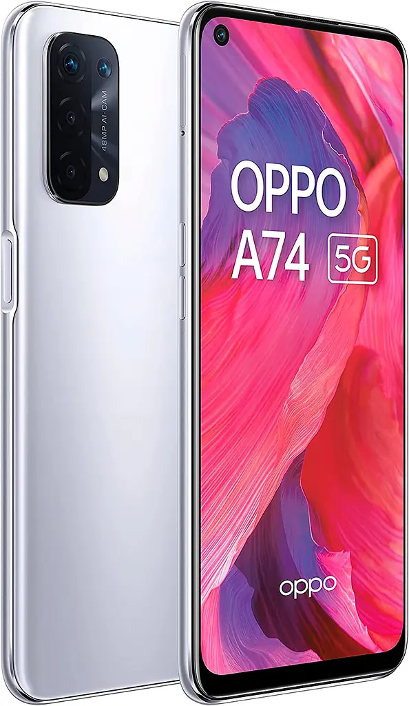 Смартфон Oppo A74 5G 6/128Gb Space Silver [83153] - фото 2