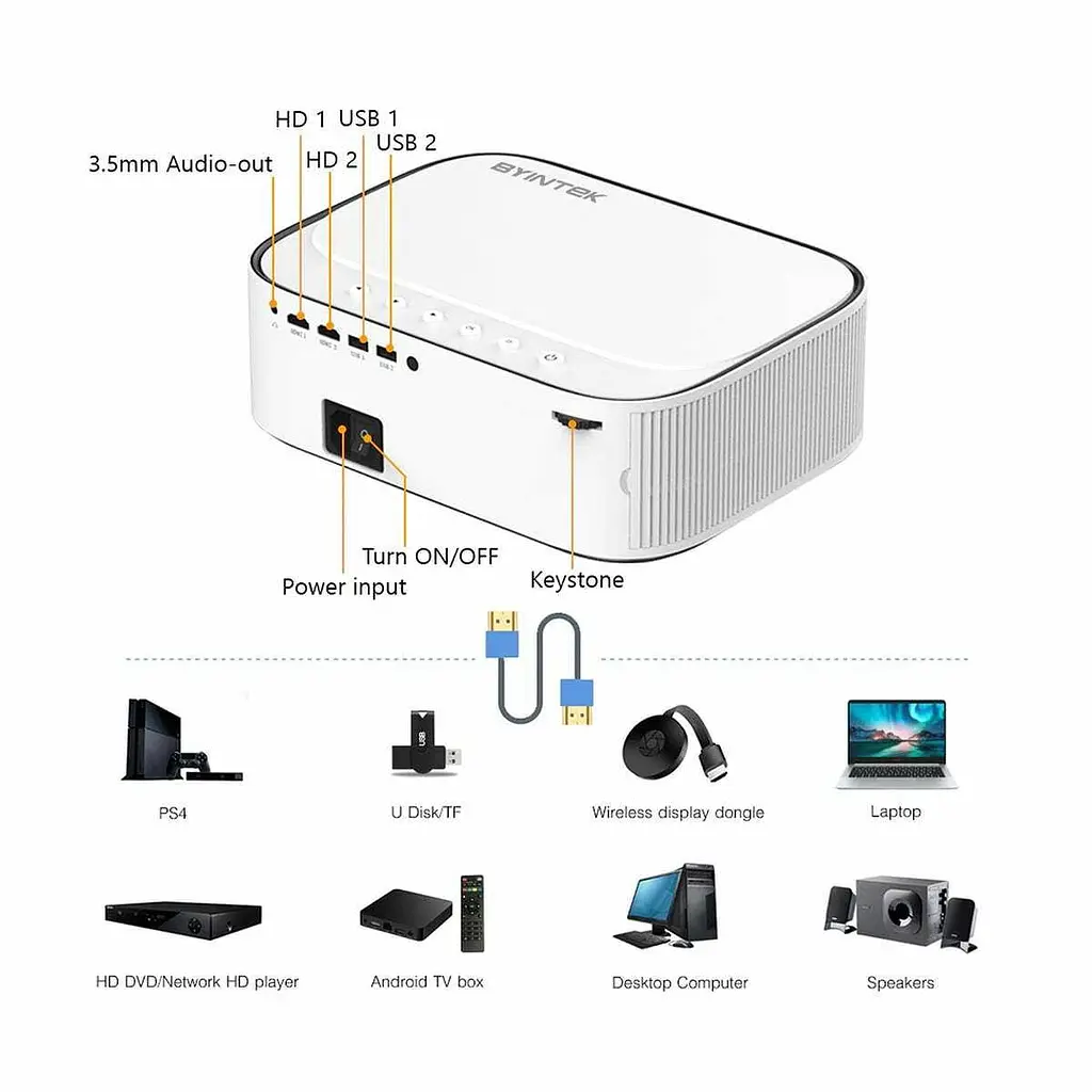 Проектор Byintek MOON K45 Smart - фото 7