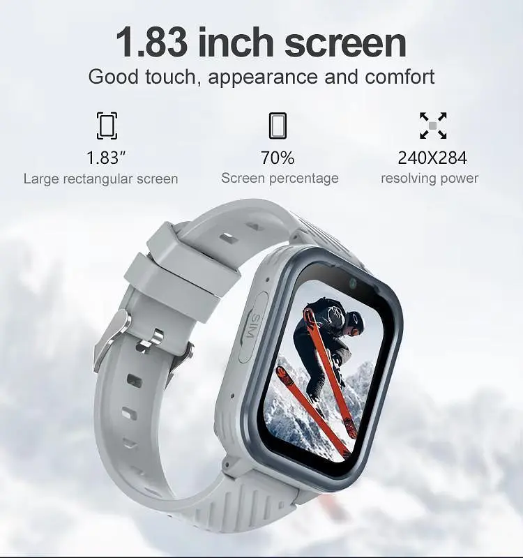 Смарт годинник дитині для школи Lemfo X71 з 4G звʼязком, сім картою, GPS / Wi-Fi / LBS, відеодзвінками, прослушкою, голосовим чатом і камерою Рожевий - фото 5