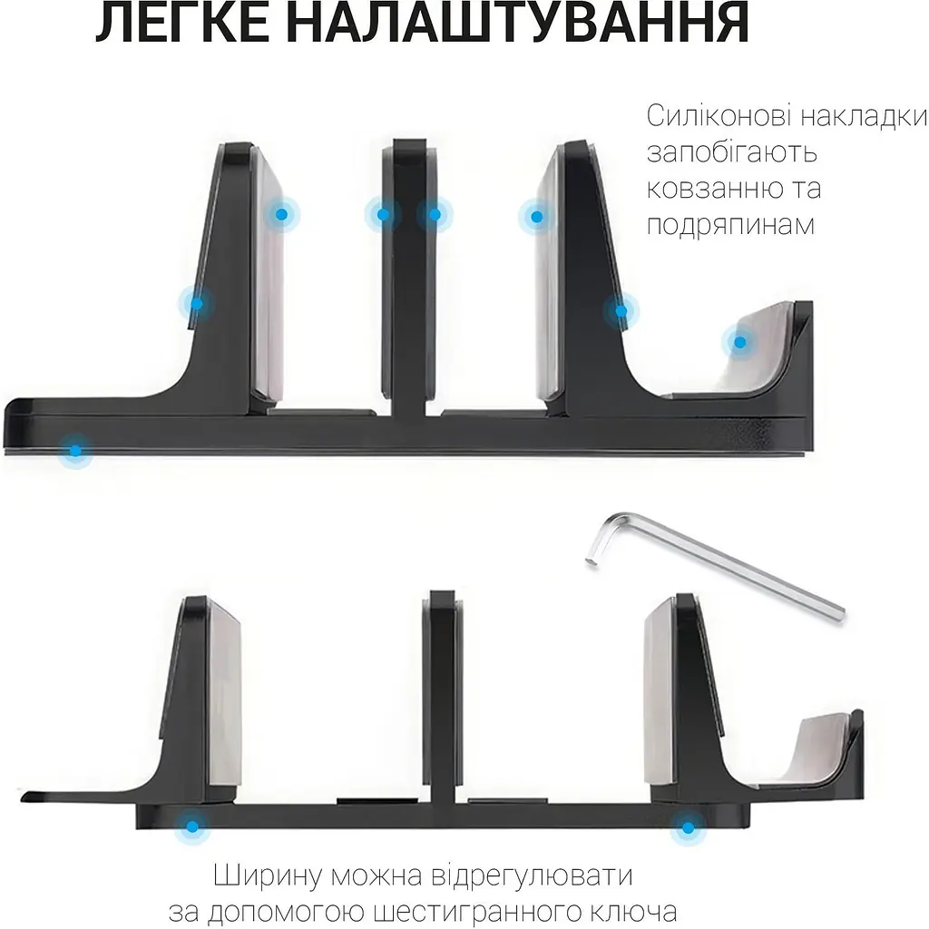 Підставка для ноутбука OfficePro LS730B Black [144418] - фото 6