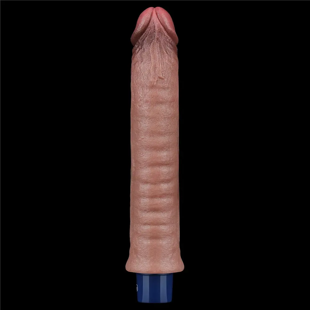 Реалістичний вібратор Lovetoy Real Softee 24.5 см коричневий - фото 4