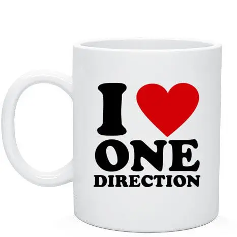 Кухоль GeekLand I love One Direction CP 04.121 330 мл білий - фото 2
