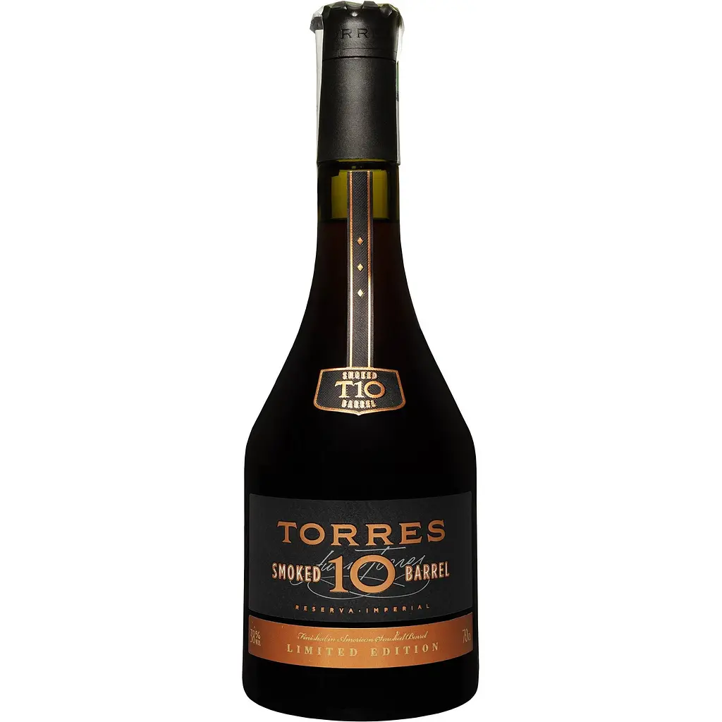 Бренди Torres Smoked Barrel 10 лет выдержки 38% 0.7 л в подарочной упаковке - фото 2