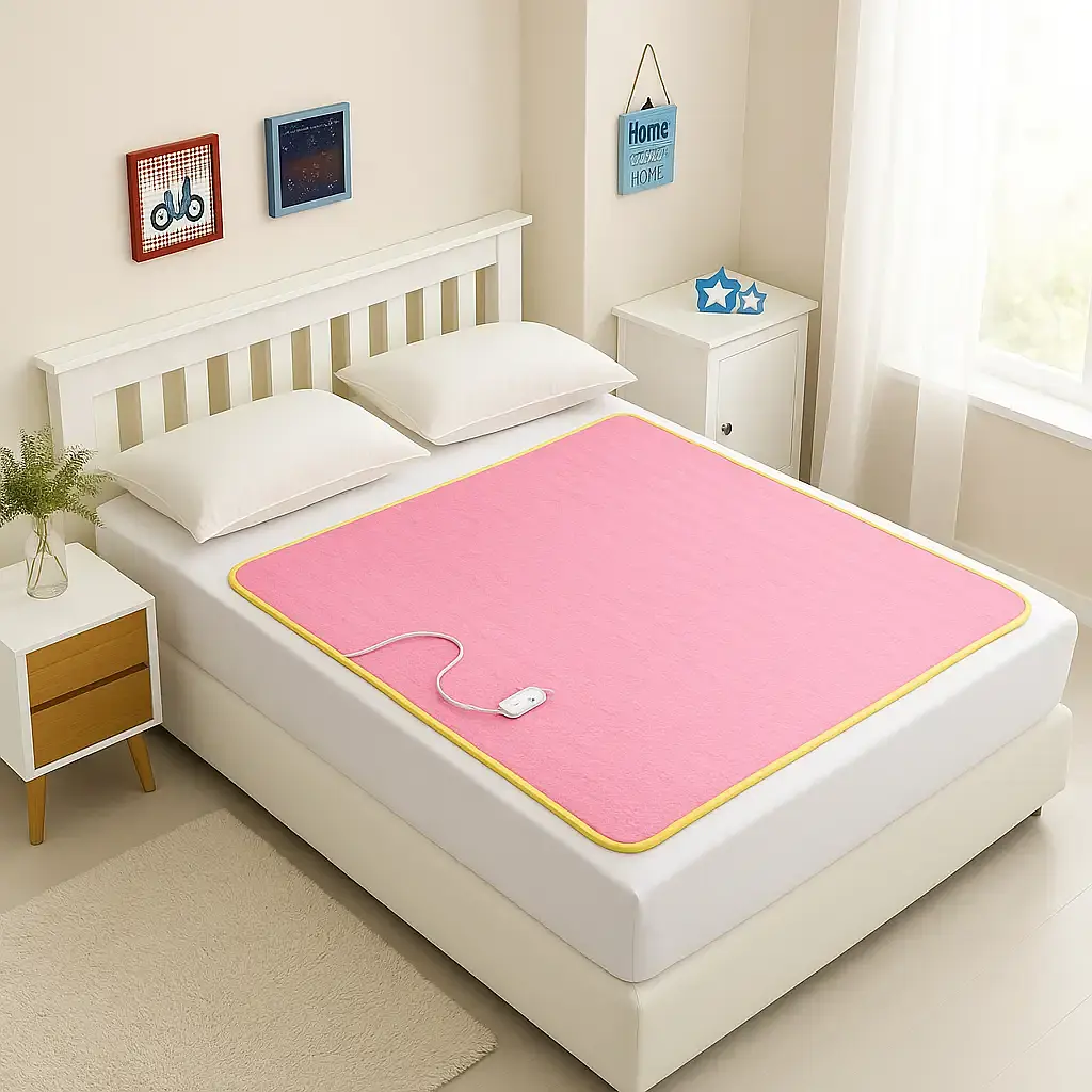 Электрическая простынь Yasam 120×160см с подогревом Розовый - фото 3