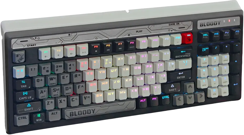 Клавіатура A4Tech Bloody B950 Warrior RGB Blue - фото 3