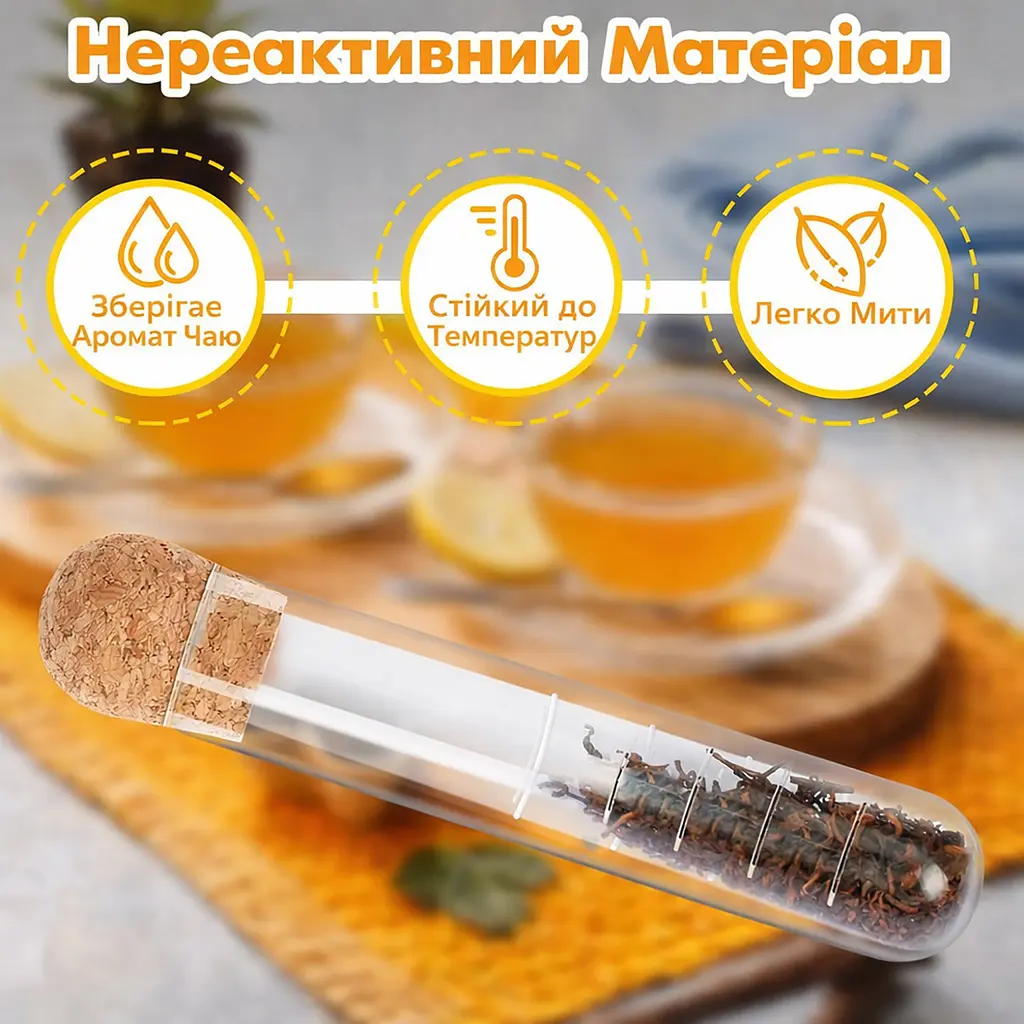 Скляний заварювальний інфузер колба для заварювання чаю Сріблястий 88260 - фото 3