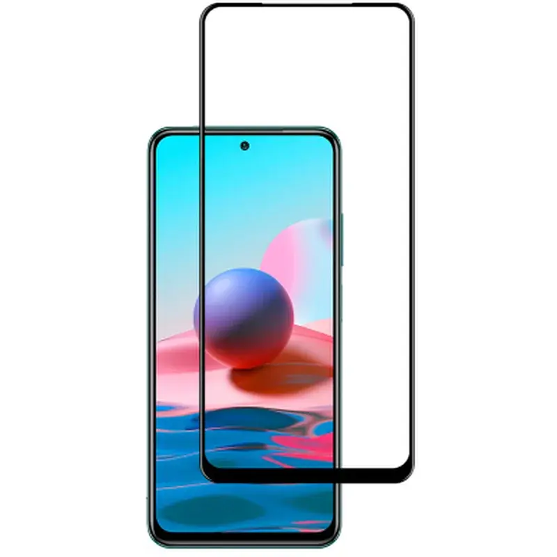 Скло захисне ACCLAB Full Glue Xiaomi Redmi Note 10 Black (1283126511295) - фото 2