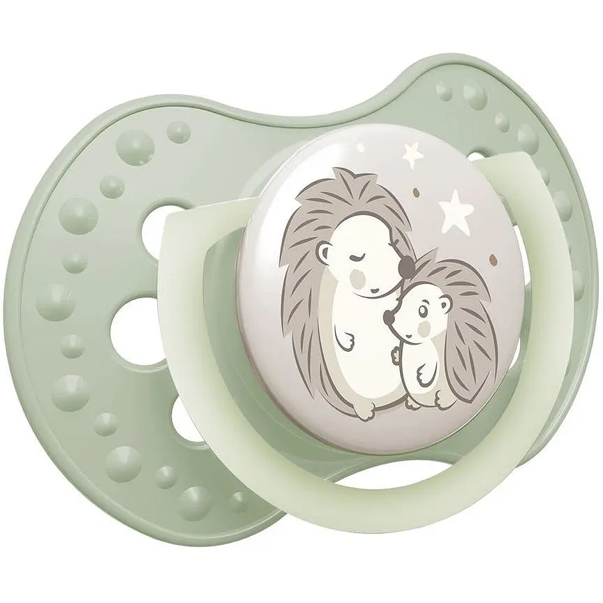 Пустышка LOVI Night&Day Girl Hedgehog силиконовая динамическая 0-6 мес. 2 шт. (22/929) - фото 2