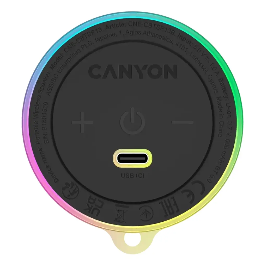 Акустична система Canyon OnMove 13 Black (CNE-CBTSP13B) - фото 2