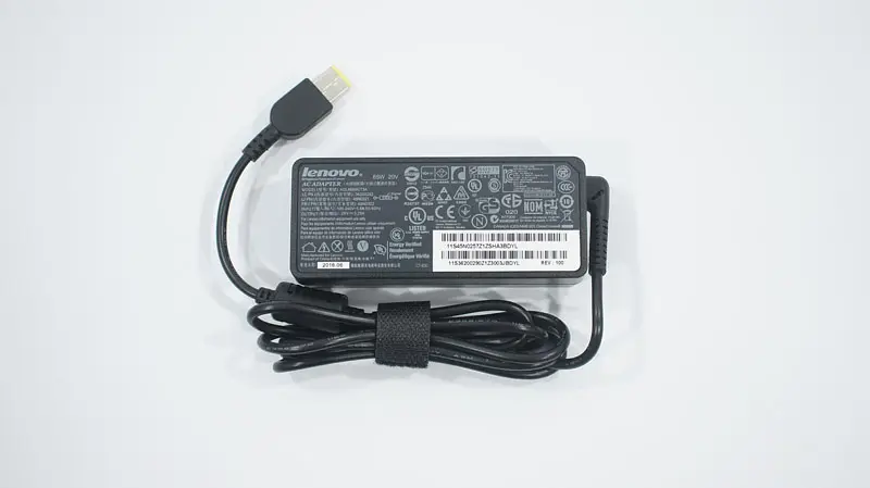 Блок живлення для ноутбука Lenovo 20V, 3.25A, 65W, USB+pin (Square 5 Pin DC Plug), чорний, Прямокутний - фото 3