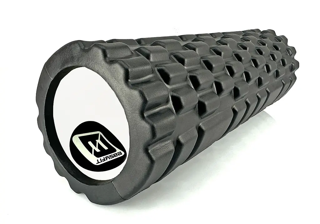 Масажний ролер EasyFit Grid Roller Mini 30 см чорний - фото 2