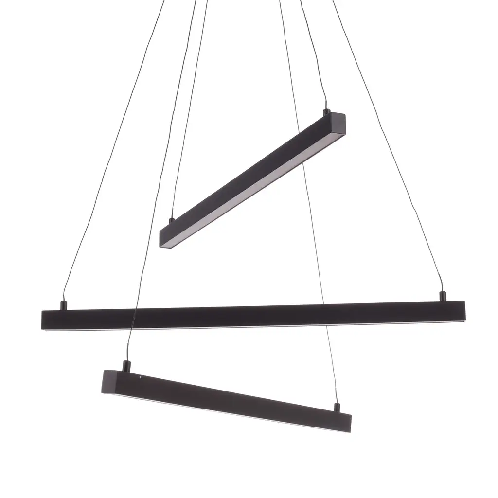 Люстра Brille подвесная лофт LED 39W WW BK (BL-833S/3) - фото 2