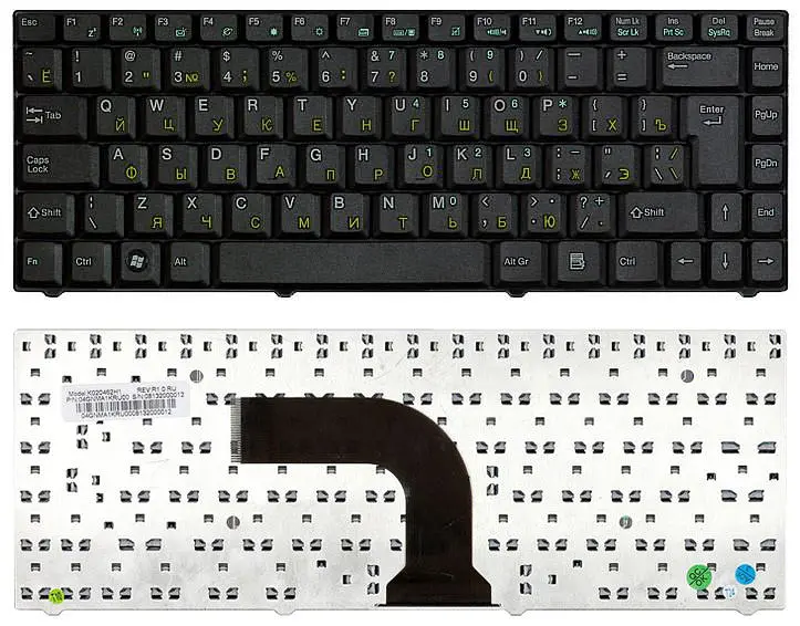 Клавіатура для ноутбука Asus EEE PC (C90, C90P, C90S, Z98, Z37) Black, UA (вертикальний ентер) - фото 3