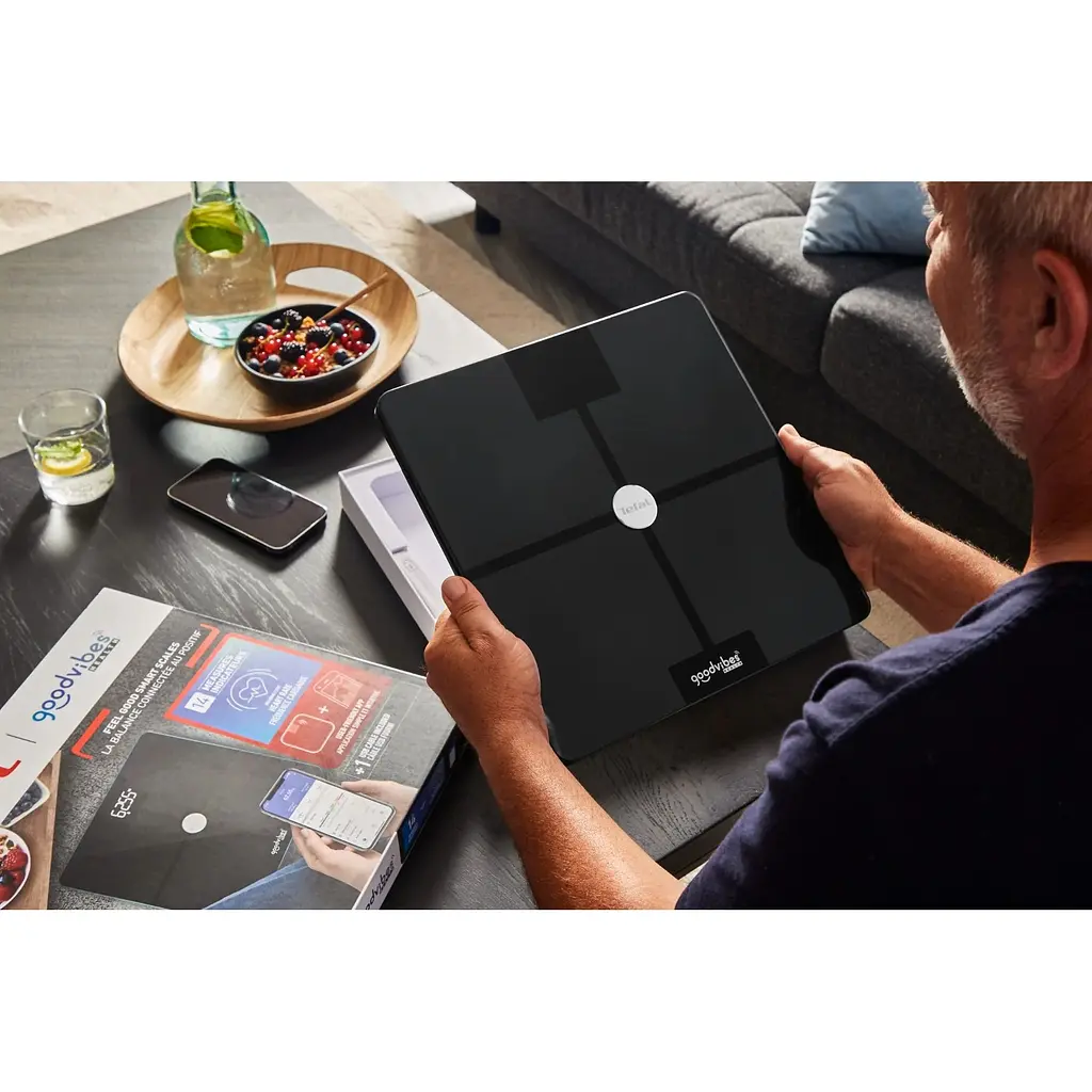Ваги підлогові Tefal Goodvibes Smart Bluetooth 180 кг Акумулятор Li-Ion скло чорні - фото 14