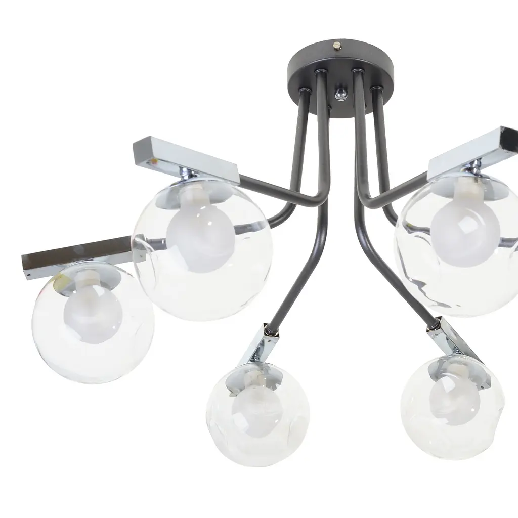 Люстра Brille потолочная молекула G9 40W CH+GY (BL-583S/6) - фото 4