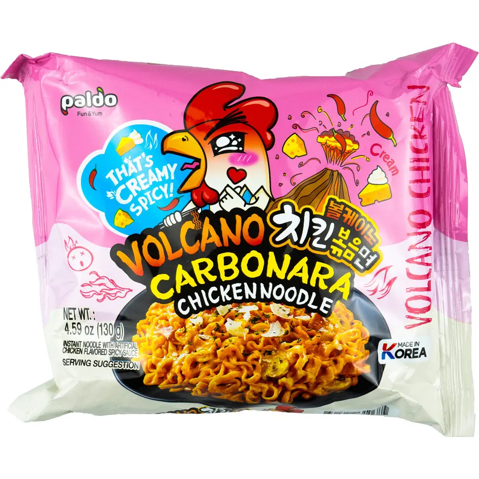 Лапша рамен Volcano Carbonara Paldo 130г