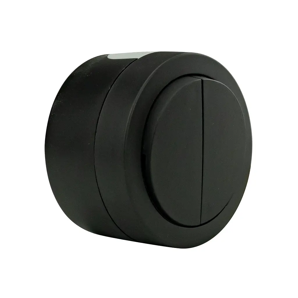 Вимикач 2-ий накладний Ovivo Electric xOne антрацитовий - фото 2