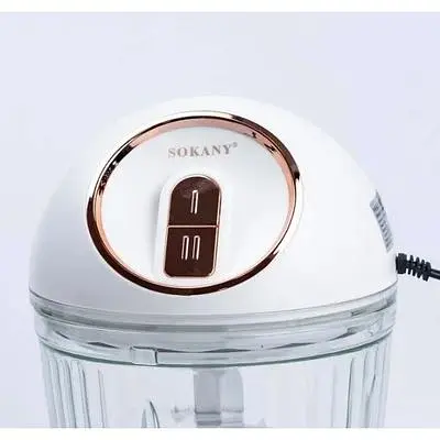 Измельчитель Sokany SK-YM-7036 мясорубка чоппер блендер со стеклянной чашей 2.5 л 750 Вт белый - фото 3