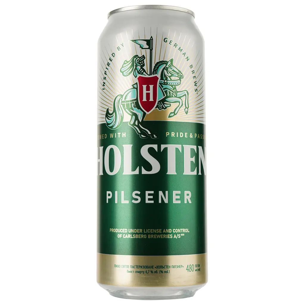 Упаковка пива Holsten Pilsener світле 4.7% 11.52 л (0.48 л х 24 шт.) з/б - фото 2