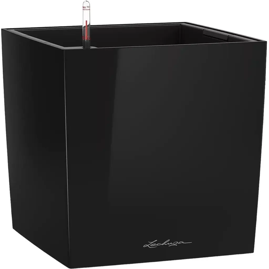 Вазон Lechuza Cube Premium чорний (16569)