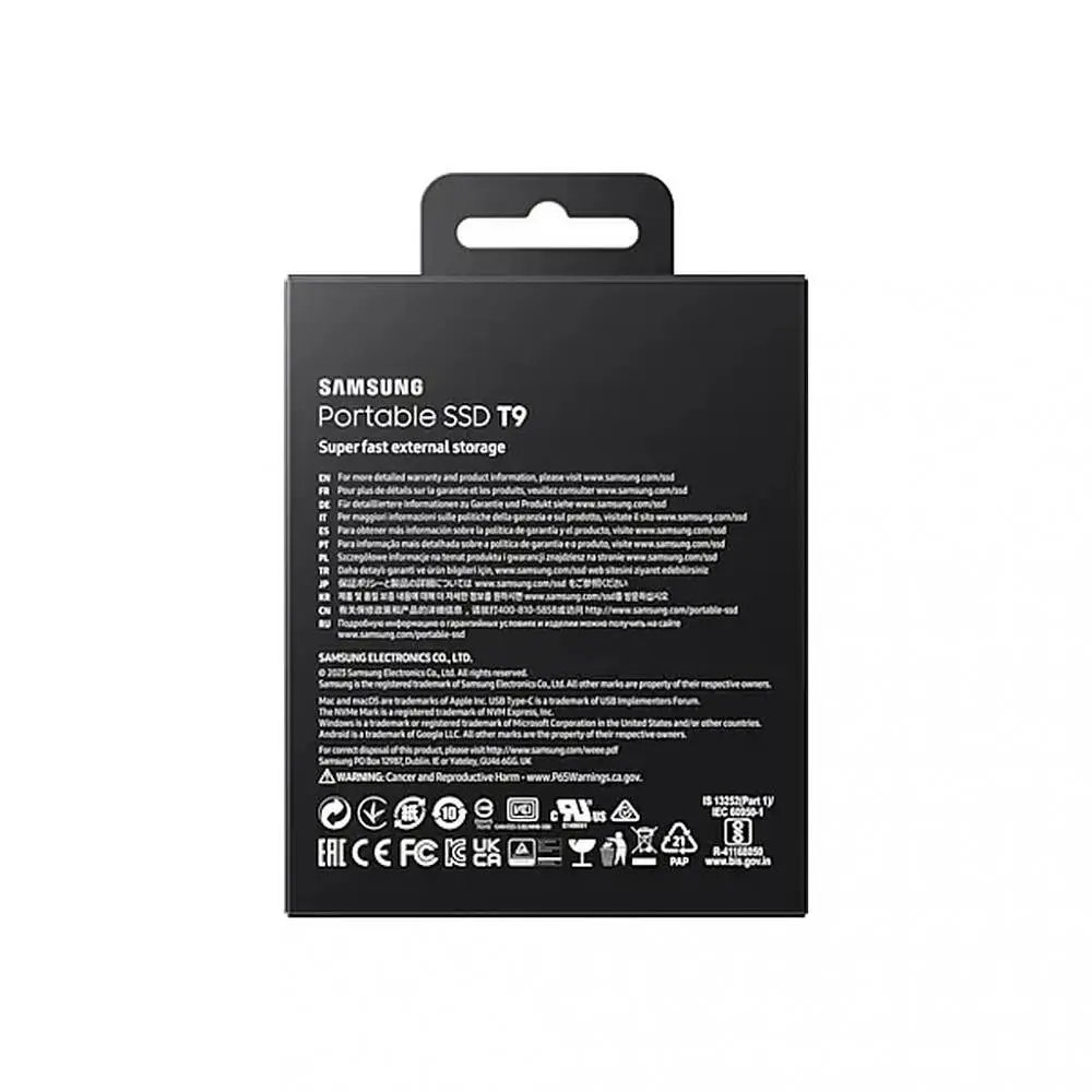SSD накопичувач Samsung T9 2TB Black (MU-PG2T0B) - фото 3