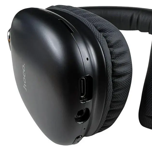 Бездротові bluetooth навушники Hoco W35 BT5.3 з мікрофоном (Чорний) - фото 7
