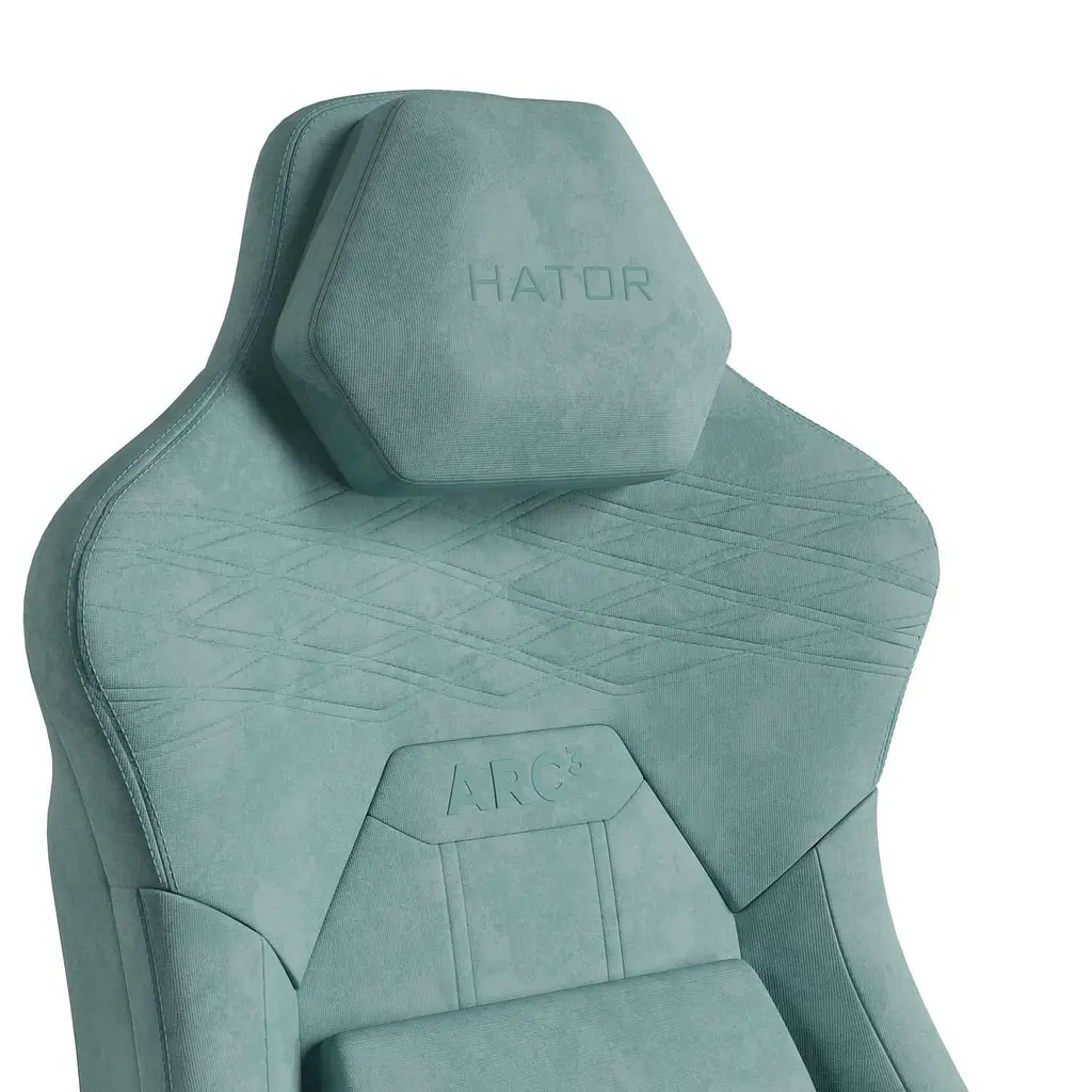 Ігрове крісло HATOR Arc 3 XL Velour Turquoise (HTC3443XL) - фото 10