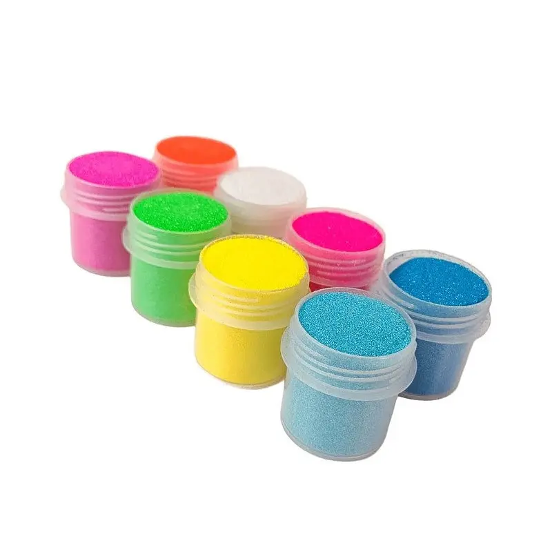Набір гліттеру для біо-тату №6 glitter-set-big-8x-6 неоновий - фото 2