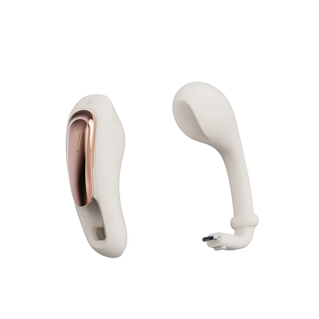 Вібратор Qingnan No.6 8 см білий - фото 7