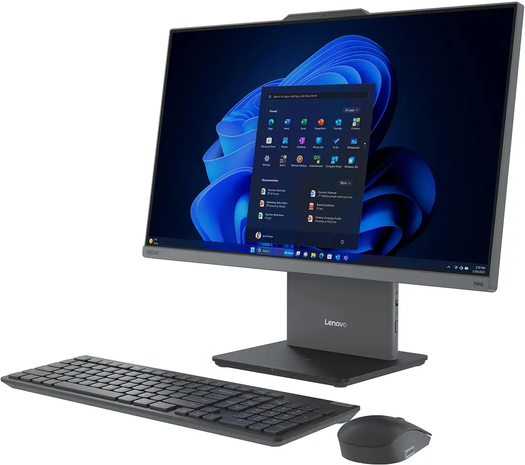 Комп'ютер персональний моноблок Lenovo ThinkCentre 50a 24-G5 23.8" FHD IPS AG Intel i5-13420H 16GB F512GB UMA WiFi кл+м без ОС сірий - фото 3