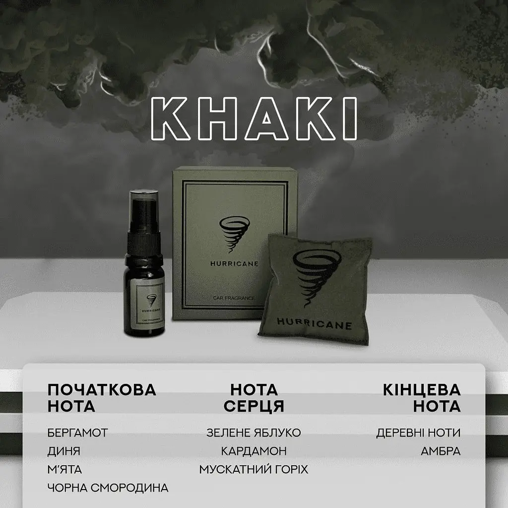 Автомобільне аромасаше Hurricane Khaki Standart [104128] - фото 2