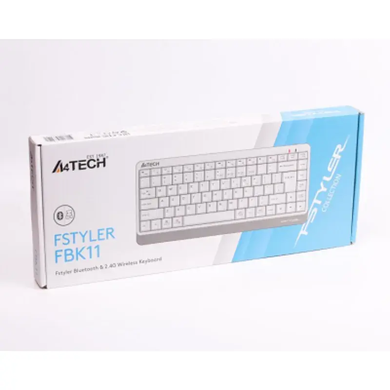 Клавіатура A4Tech FBK11 Wireless White (4711421965491) - фото 5