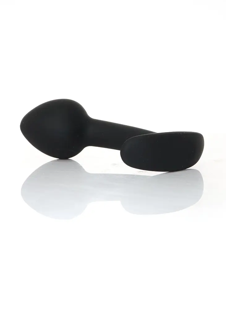 Анальна пробка - Silicone Black Curved Plug L - фото 5