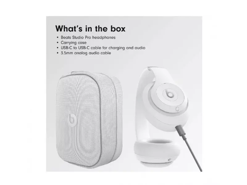 Навушники з мікрофоном Beats by Dr. Dre Studio Pro Matte White (MC2P4) - фото 2