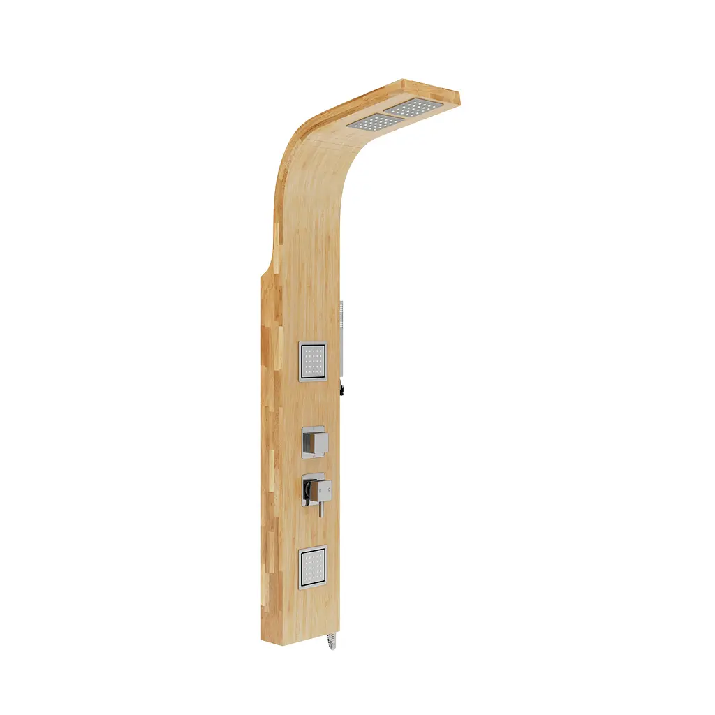 Душова панель Corsan Bao bamboo хром B022MCH - фото 3