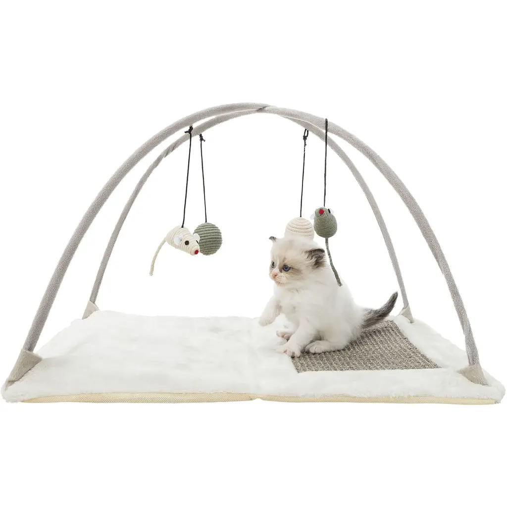Іграшка для котів Trixie Килимок драпак ігровий з іграшками Junior 60x33x42 см (43114) - фото 5