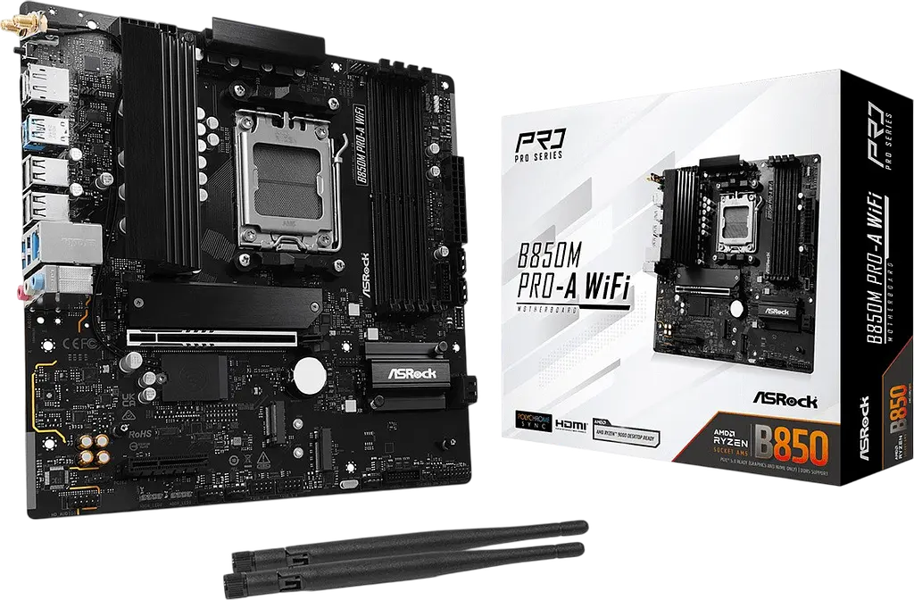Материнська плата ASRock B850M Pro-A Wi-Fi Socket AM5 (B850M PRO-A WIFI) - фото 4