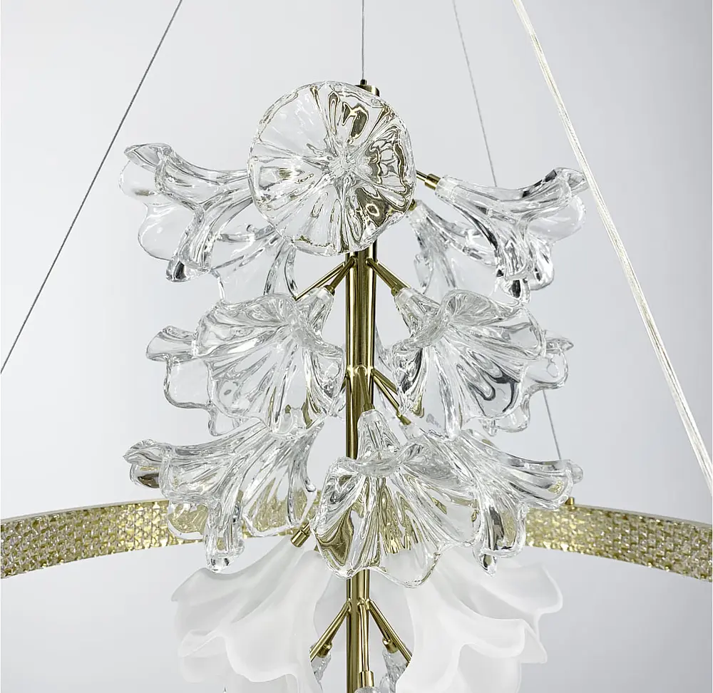 Светодиодная люстра с нежными цветами Line.F Диаметр 60см - фото 5