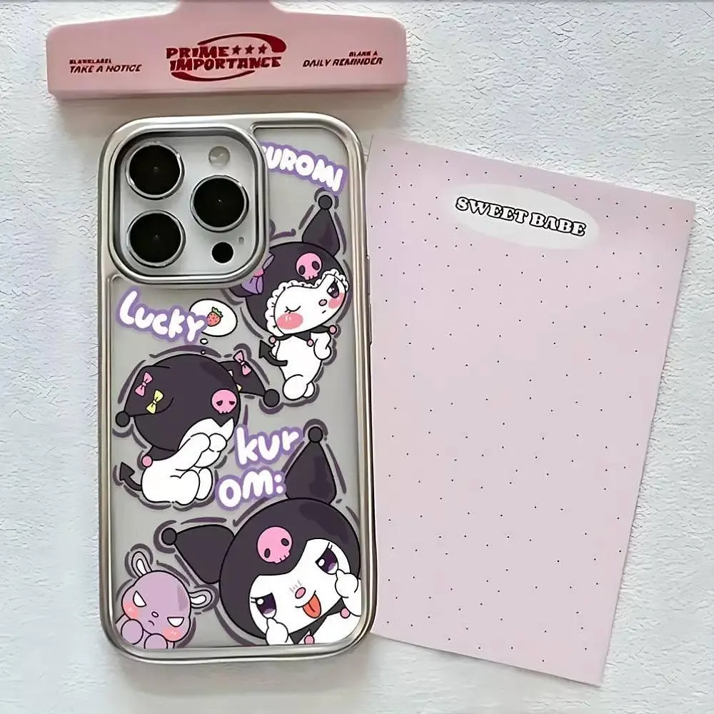 Силиконовый чехол Kuromi (Sanrio) для iPhone 13 Pro Max - фото 3