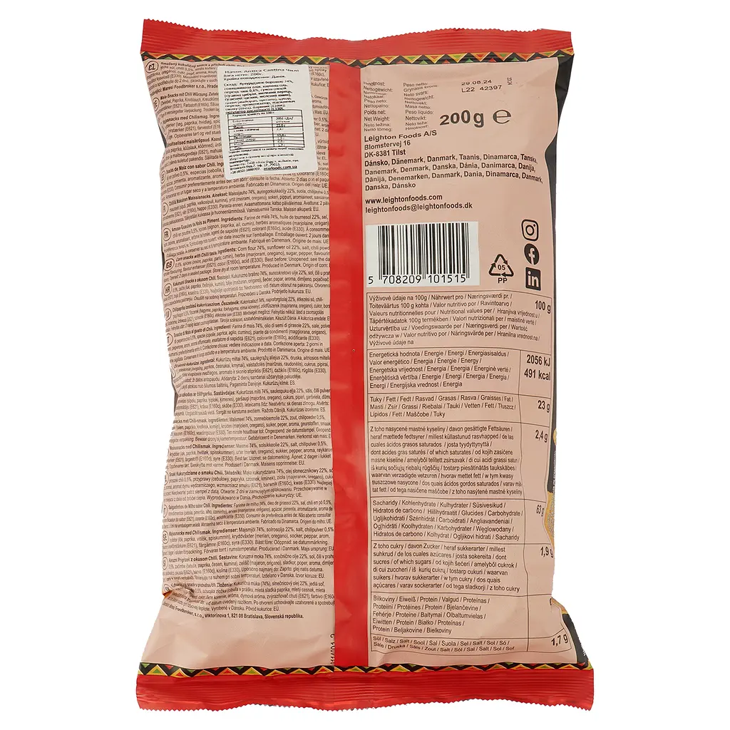 Кукурудзяні чипси Antica Cantina Начос Чилі 200 г - фото 2