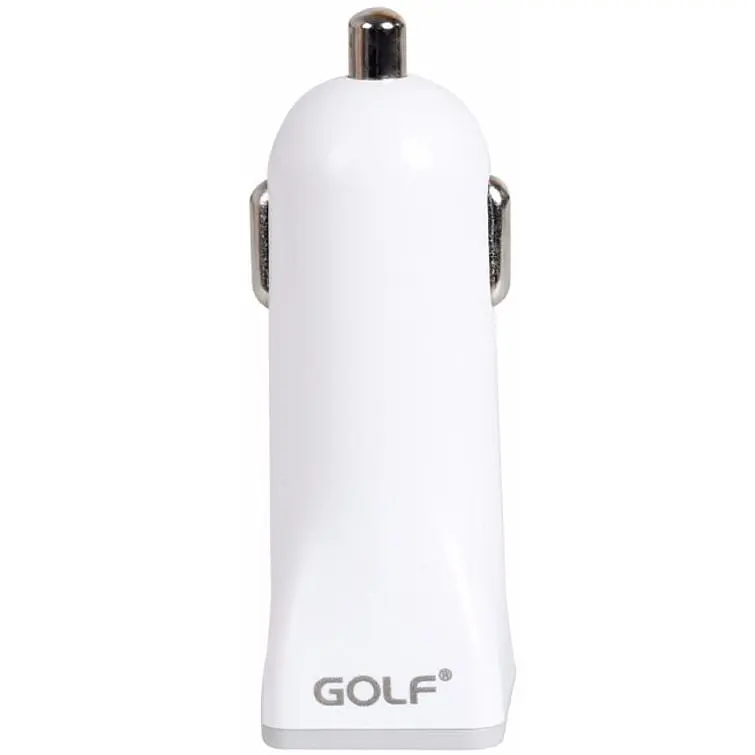 Автомобильное зарядное устройство GOLF GF-C1 Car charger + Lightning cable 1USB 1A White - фото 2
