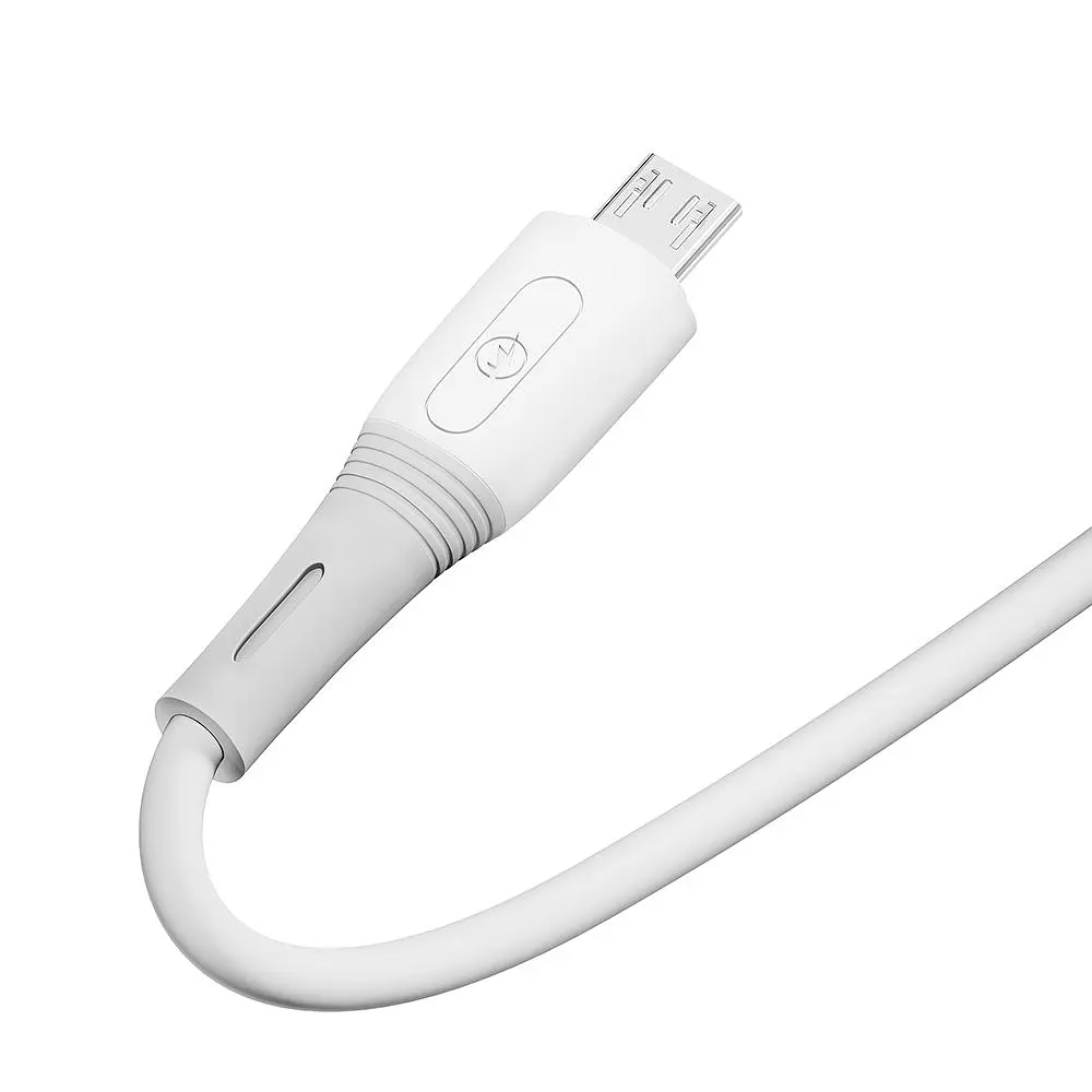 Кабель для зарядки и обмена данными USB Ridea RC-SI35 SiliconePro 60W 20V/3A USB-MicroUSB 1 м Белый - фото 3