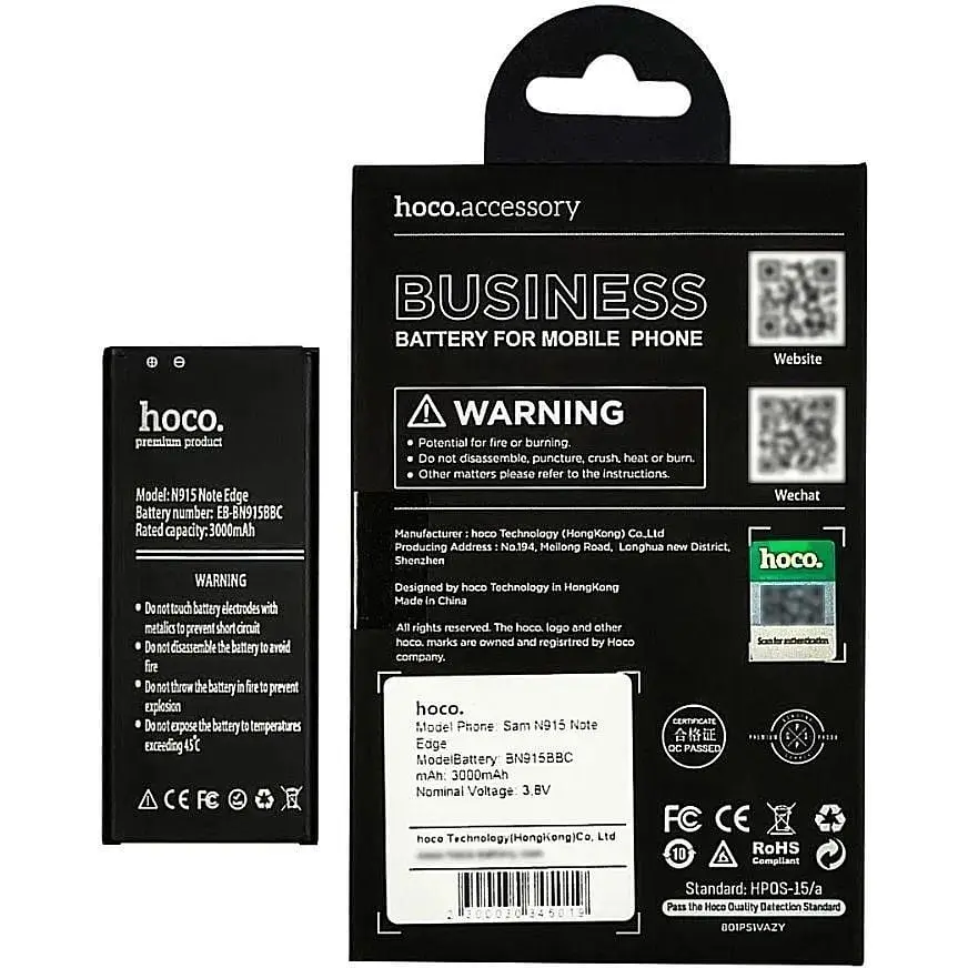 Аккумулятор Hoco BN915BBC для Galaxy Note Edge N915F 3000mAh - фото 2