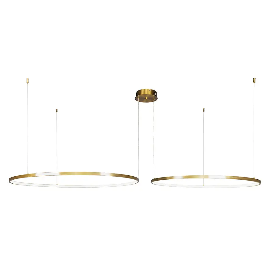 Люстра стельова LED Levistella 7529832-2B BRONZE LED (800+1000), 130W, діаметр 800/1000 мм, бронзовий метал, сучасний стиль - фото 2