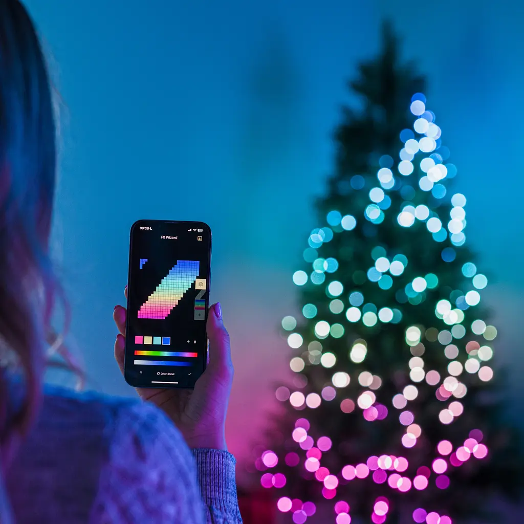 Twinkly Гірлянда Smart LED Twinkly Dots Lights RGB 200 IP44 10м кабель прозорий - фото 7