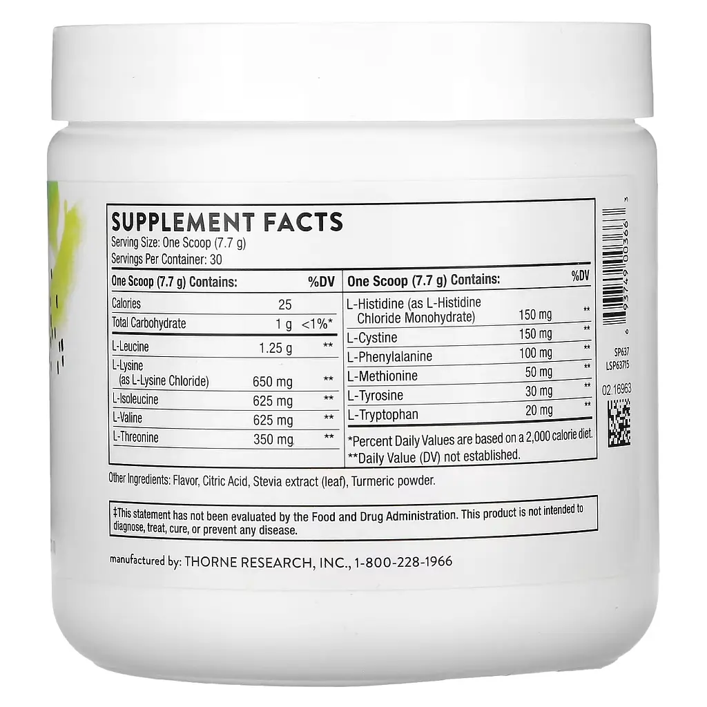 Комплекс аминокислот Thorne Research Amino Complex вкус лимона 231 г - фото 2