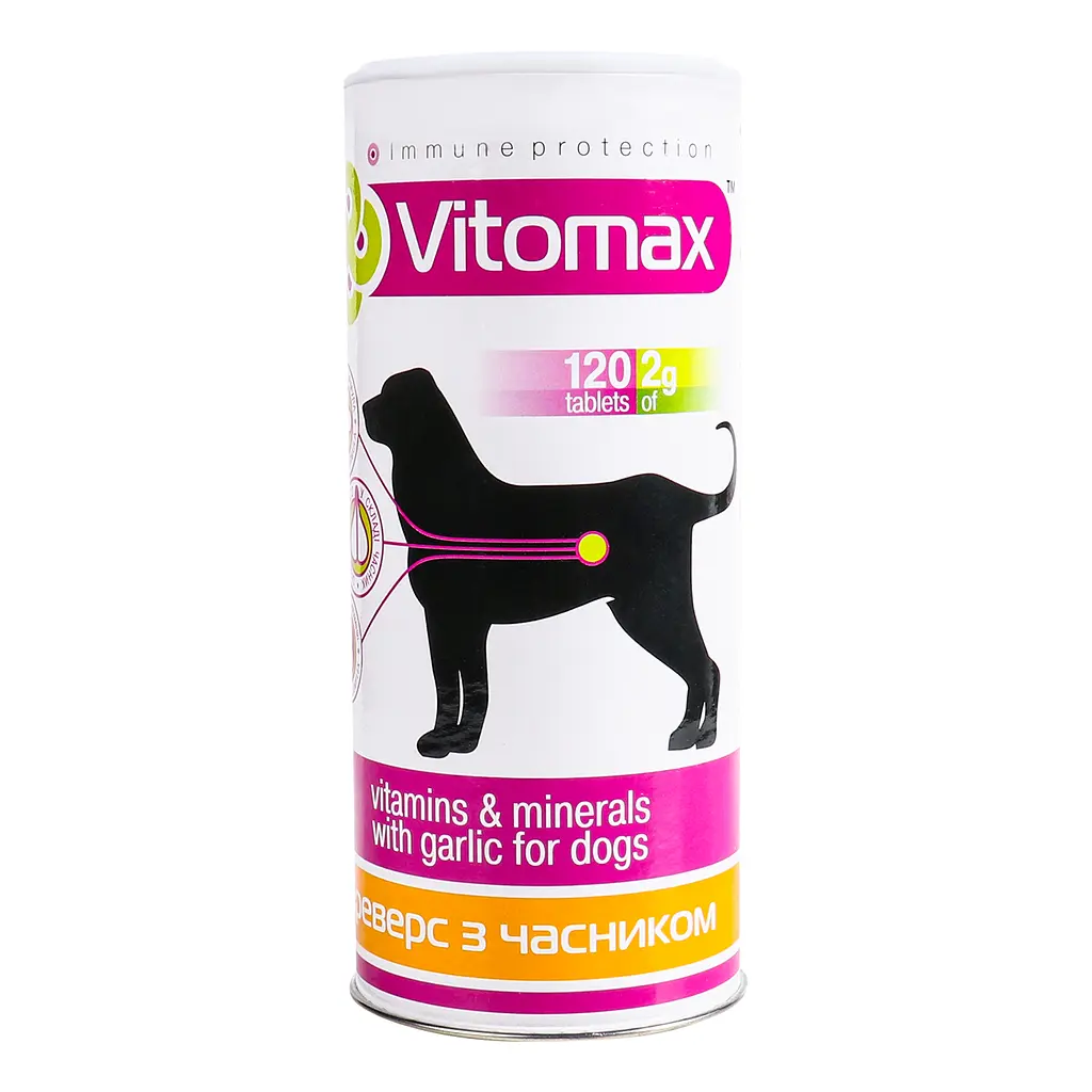 Витамины для собак Vitomax Бреверс с пивными дрожжами и чесноком 120 таблеток - фото 2