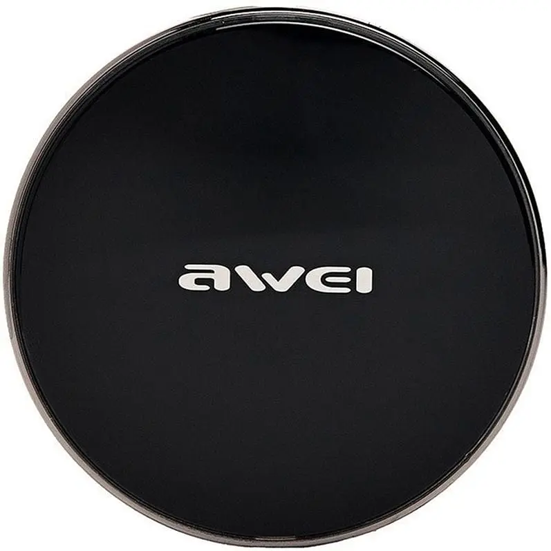 Бездротовий зарядний пристрій AWEI W3 Wireless Charger Black - фото 2